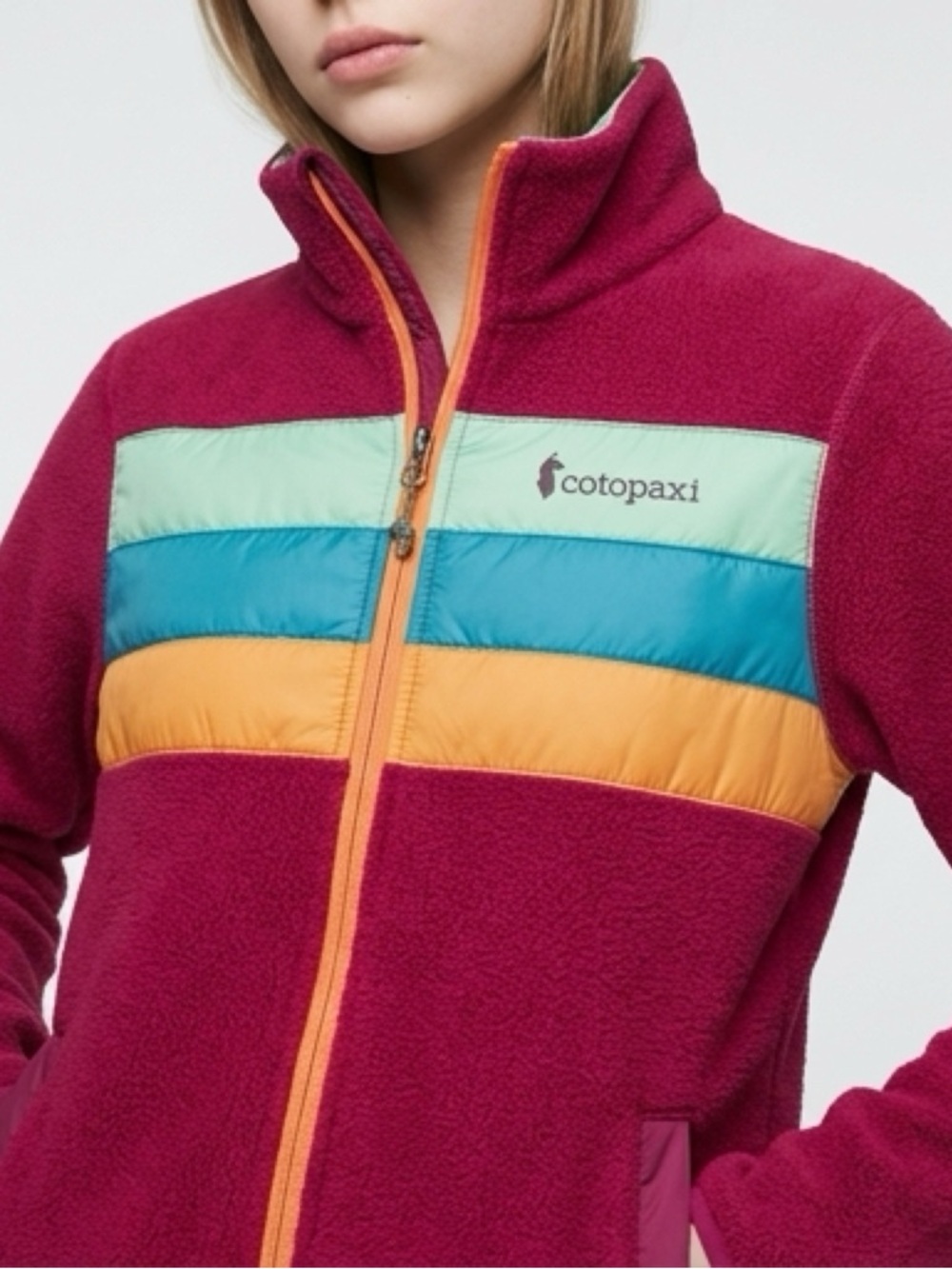 Cotopaxi Teca Fleece Full Zip Jacket Women’s XS Outdoor Colorblock
